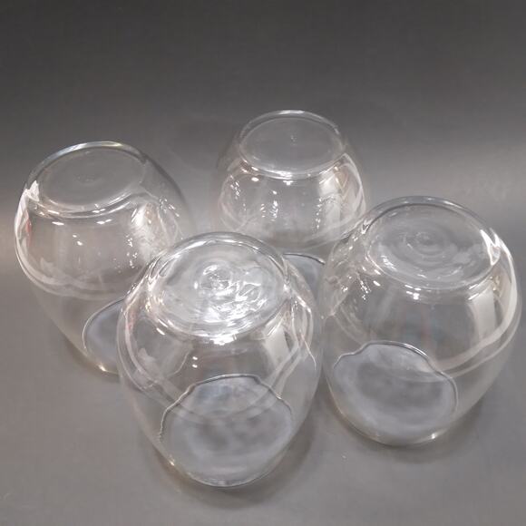 Set of 4 Libbey Clear 18 oz Large Stemless Wine Goblets Water Glasses 5" T GUC - Picture 5 of 7